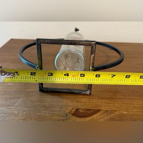 Metal and Glass Bud Vase - Picture 6 of 6